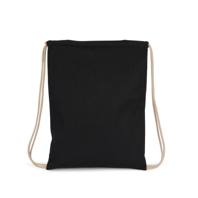 Recycled backpack with drawstring